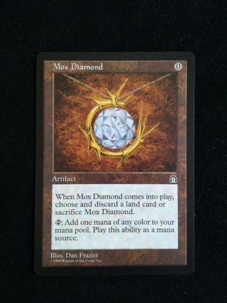 1x Mtg Magic The Gathering Mox Diamond Stronghold Artifact Rare Unplayed Nm