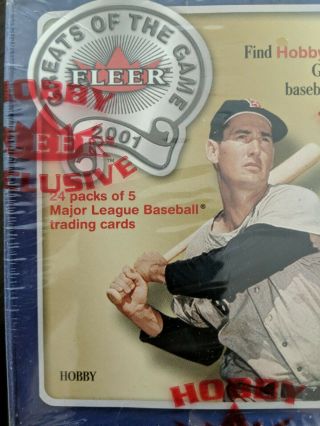 2001 Fleer Greats Of The Game Baseball Hobby Box 24 Packs Rare Boxes 2