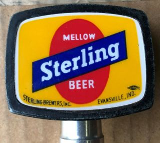 Vintage Mellow Sterling Beer Tap Brewers Heileman Evansville Indiana Pilsner 2