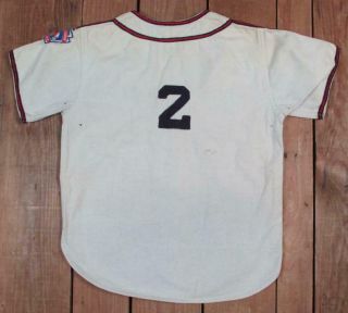 Vintage 1960s Indians Boys Baseball Uniform PA.  Little League Team Shirt/Pants 30 5