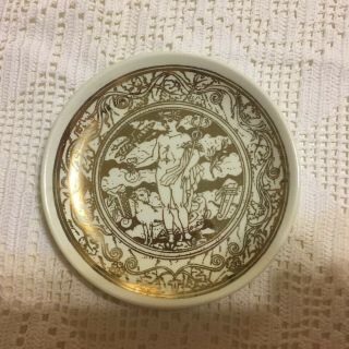 Fornasetti Mitologia: 5 Vtg Mini Plates Coasters Greek Mythology Made In Italy 4