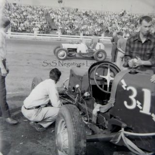 12 X Vintage B&w Negatives Drag Racing Rat Rod Races East Coast? Usa 1930s - 40s