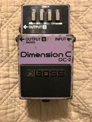 Vintage 90’s Boss Dimension C Dc - 2 Dc2 Guitar Effect Pedal