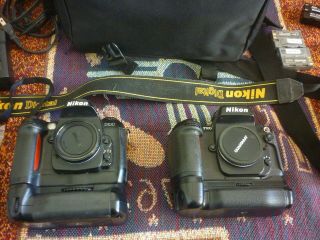 Nikon Camera Bag With D - 100 & F - 100 Bodies,  Parts,  Manuals 5