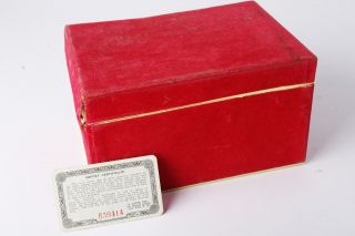 Leica Leitz vintage red velvet box only for M3 camera - rare 2