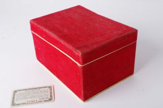 Leica Leitz vintage red velvet box only for M3 camera - rare 3