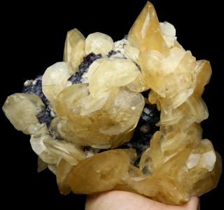 4.  8lb Rare Beauty Green Fluorite & Calcite Crystal Mineral Specimen/china