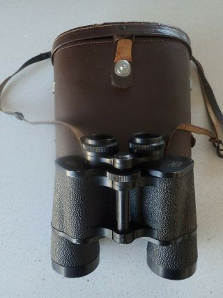 Vintage Carl Zeiss,  Jena,  Jenoptem 10 X 50 W Binoculars In A Brown Case