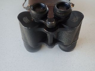 Vintage Carl Zeiss,  Jena,  Jenoptem 10 x 50 W binoculars in a brown case 2