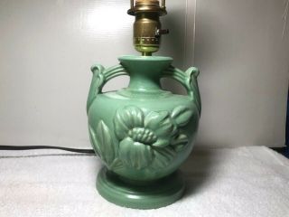 VINTAGE ELECTRIC POTTERY LAMP Van Briggle,  Roseville,  ??? 2