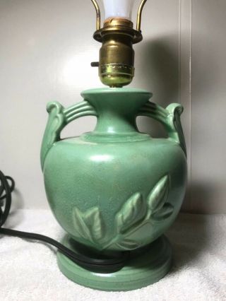 VINTAGE ELECTRIC POTTERY LAMP Van Briggle,  Roseville,  ??? 4