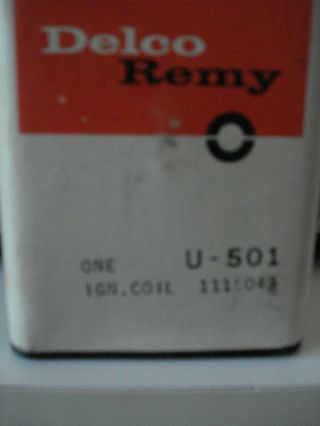 Vtg Delco Remy Ignition Coil 1115043 Code 724 U501 Chevrolet 1964 1 (563)
