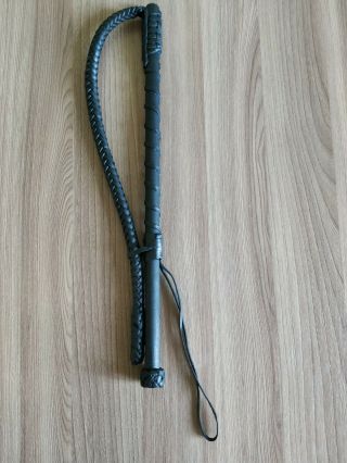 Authentic Black Or White Leather Don Cossack Nagaika Whip