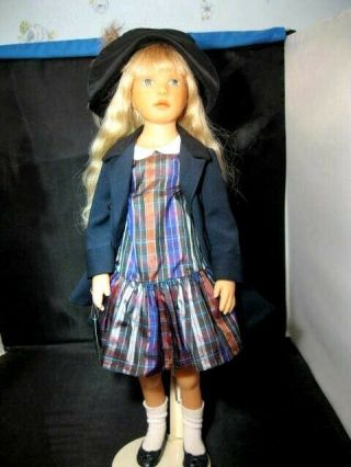 Rare 18 1/2 " Heloise Resin Doll Chloe Silk Dress Limited Edition 80