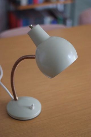 Vintage Mid Century Retro Goose Neck Lamp,  Unique Colour Rare,  Good Cond
