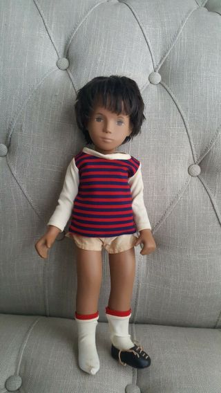 Vintage 16 " Sasha Brunette Doll England Boymissing Shoe