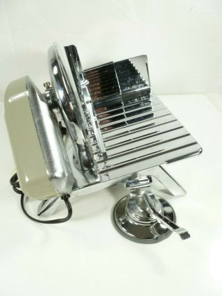 Vintage Rival Electric Food Meat Cheese Deli Slicer Model 1030/ V4 Chrome 4
