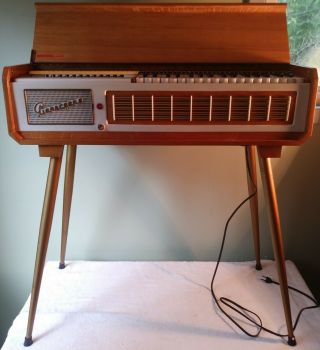 Vintage Farfisa Pianorgan Iii Electric Air Organ Piano Italy W/ Matching Bench
