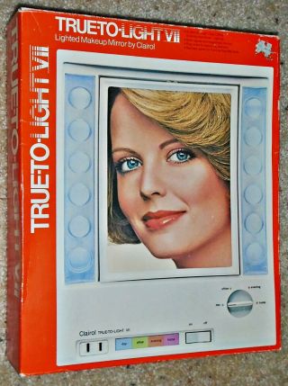 Vintage Clairol True To Light Lighted Makeup Mirror Lm - 7 Outlet 4 Settings