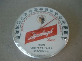 Vintage Leinenkugel Beer Thermometer Advertising 12”