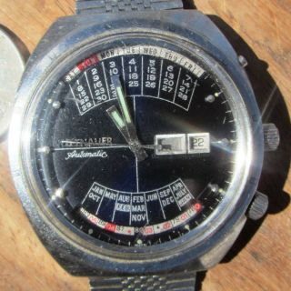 Cool Vintage Wittnauer 2000 Perpetual Calendar Automatic 17j Men 