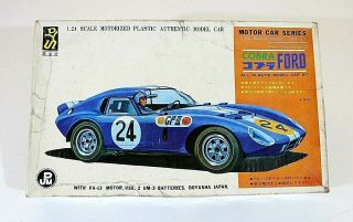 Doyusha Motorized Cobra Daytona 1/24 Scale Vtg Plastic Modelkit,  Bandai,  Fujimi