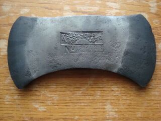 Rare Vintage Kelly Registered Axe Embossed No.  23673 Double Bit Axe