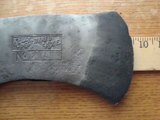 RARE VINTAGE KELLY REGISTERED AXE EMBOSSED No.  23673 DOUBLE BIT AXE 8