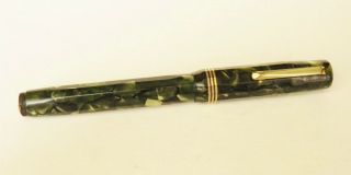 And Rare Aurora Novum Sr.  Fountain Pen Emerald Green (1936)