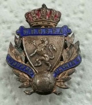 Very Rare 1920s Buttonhole Badge - Urbsfa / Royal Belgium Football Association