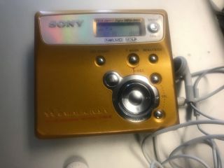 Vintage Sony Walkman Mini Disc Player & Recorder Mz - N505 Type - R