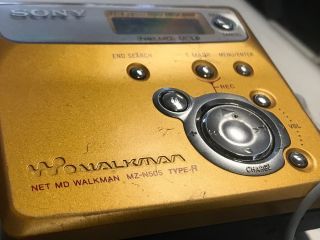 Vintage Sony Walkman Mini Disc Player & Recorder MZ - N505 Type - R 5