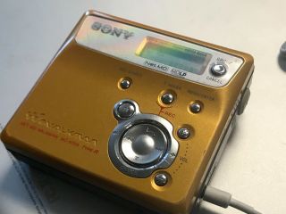 Vintage Sony Walkman Mini Disc Player & Recorder MZ - N505 Type - R 7