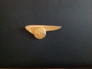 Vintage Pan Am Stewardess Wings Pin 10k Gold Electro Plated