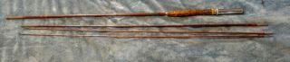 Vintage Horrocks & Ibbotson Bamboo Fly Rod 2 Tips Sleeve - Tube Willquin Hexi Cane