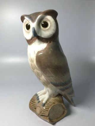 Vintage Retired Lladro Porcelain Figurine 5418 Short Eared Owl
