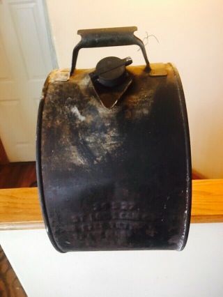 Rare Sinclair Opaline Motor Oil 5 Gallon Rocker Can Gas Station 3