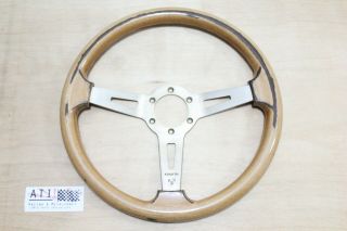 Rare Vintage Abarth Timber Wood Steering Wheel 350mm,  Fiat,  Porsche