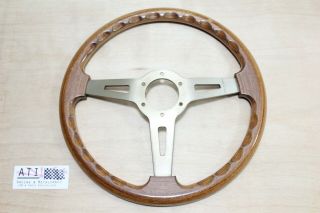 Rare Vintage ABARTH Timber wood Steering Wheel 350mm,  fiat,  porsche 3