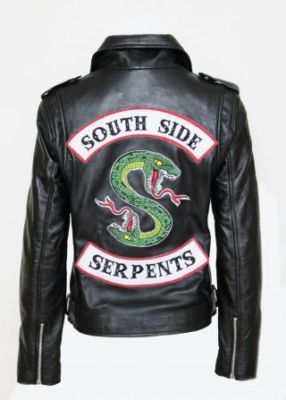Riverdale Southside Serpents Jughead Jones Womens Black Faux Leather Jacket