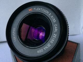 Rare Full Service Carl Zeiss Flektogon 2.  4/35mm Wide Angle Lens M42 Full Fx