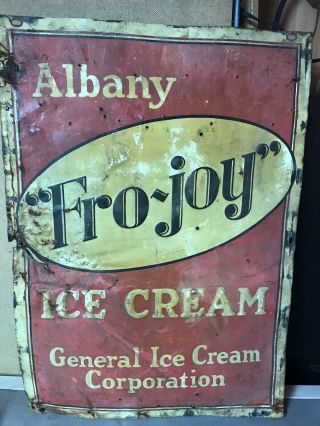 Vintage Fro Joy Ice Cream Sign