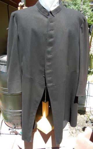 1920s The Lilley Co Fraternal Frock Coat Medium - Black Steampunk Goth