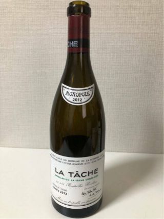 Romanee Conti (drc) La Tache 2012 Empty Bottle No Cork Liquor Wine France Rare