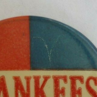 Vintage York Yankees Pin Medal Pinback Baseball NY Red White Blue Old 5