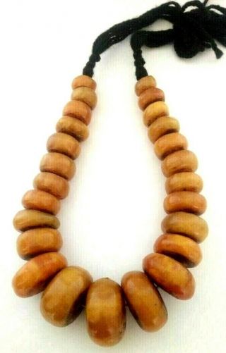 Vintage African Necklace Tribal Jewelry Moroccan Berber Large Beads Necklace