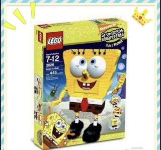 Rare Lego 3826 Spongebob Build A Bob Sponge Bob Square Pants