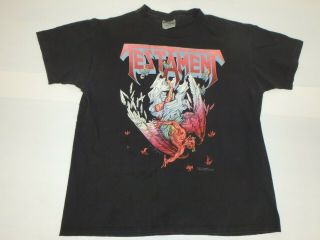 Vintage 1991 Testament Lost Souls Falling Fast Concert Tour T - Shirt Lrg.  Thrash