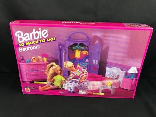 VINTAGE 1995 MATTEL Barbie So Much To Do Bedroom 67162 RARE 3