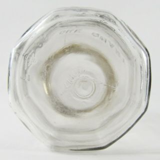 Vintage Milk Bottle Snell ' s Dairy Victorville CA Embossed Octagoal Glass 1 Quart 8